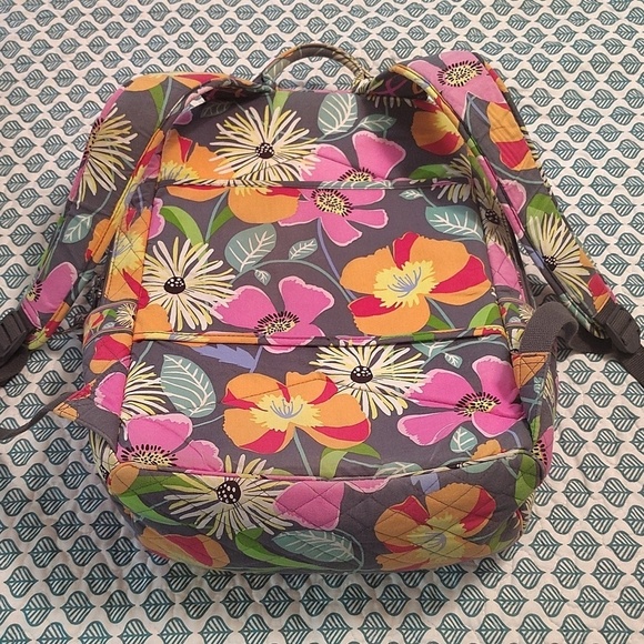 Vera Bradley Jazzy Blooms Large Backpack Retired Vintage Luggage Strap main image 13